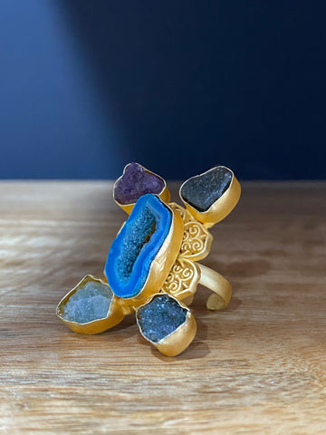 Gold Luxe - Natural Stone Ring #4