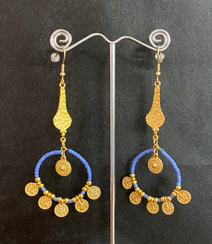 Isle & Tribe - Sakkara Earrings - Periwinkle