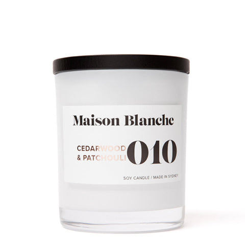Maison Blanche - Large Candle - Cedarwood & Patchouli