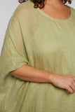 Cherie Linen Dress - Green