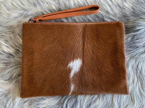 Bare Leather - Manny Large Clutch - Tan